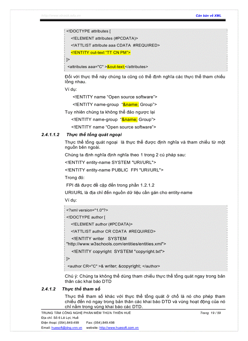 image for page Căn bản về XML