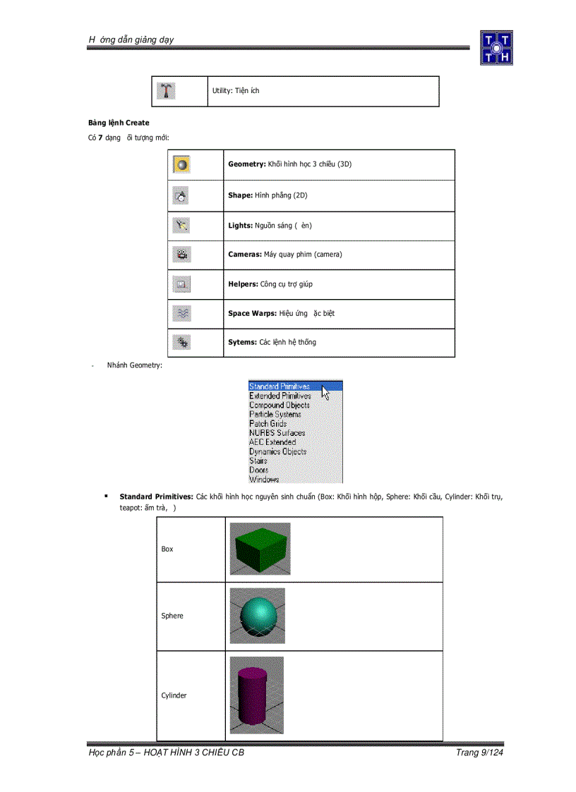 image for page Hoạt hình 3D cơ bản