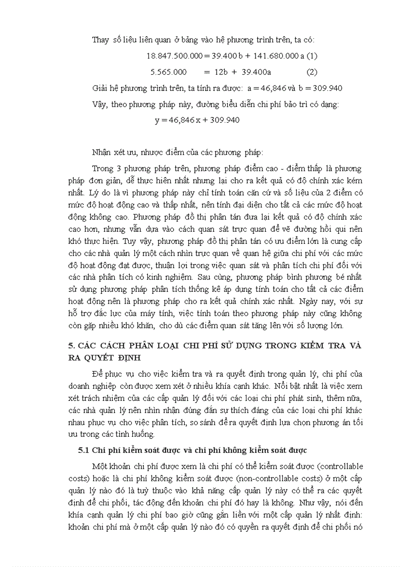 image for page Chi phí và phân loại chi phí