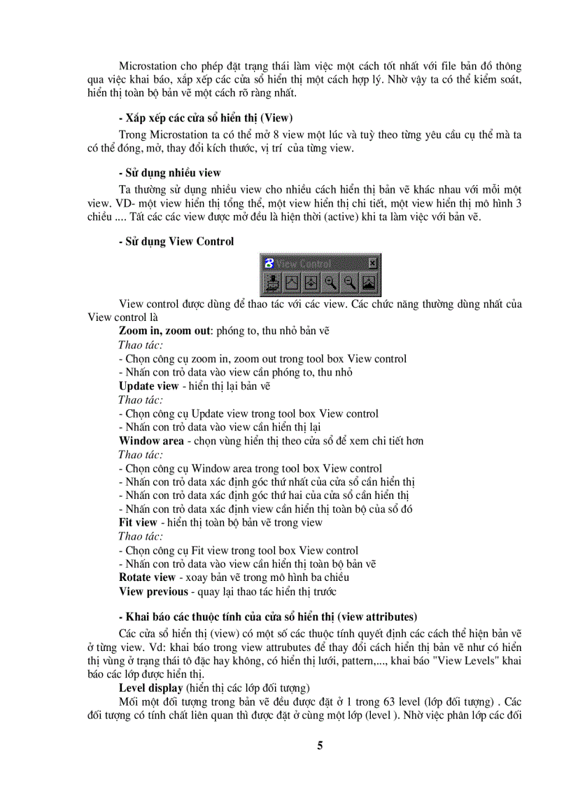 image for page Hướng dẩn sử dụng Microstation trong việc thành lập bản đồ