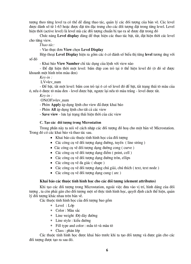 image for page Hướng dẩn sử dụng Microstation trong việc thành lập bản đồ
