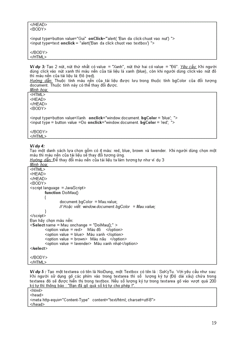 image for page Tài liệu HTML DHTML và JAVASCRIPT