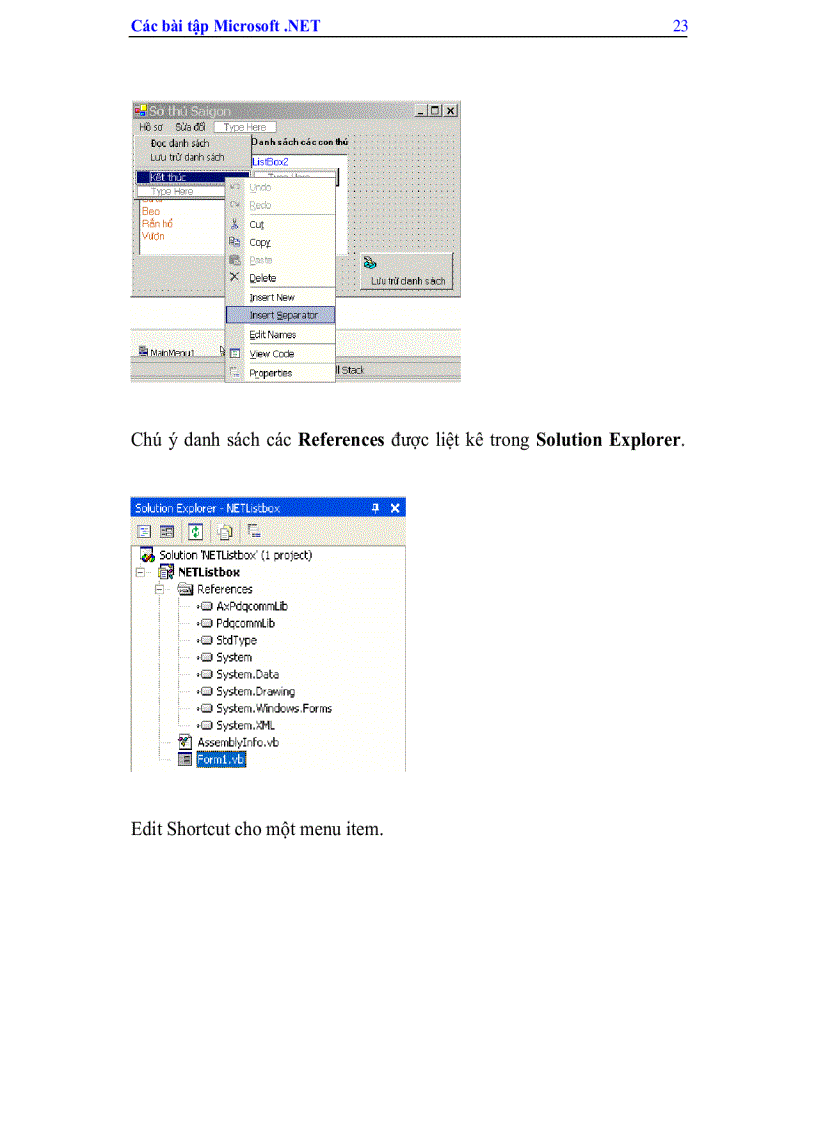 image for page Các bài tập Micosoft NET