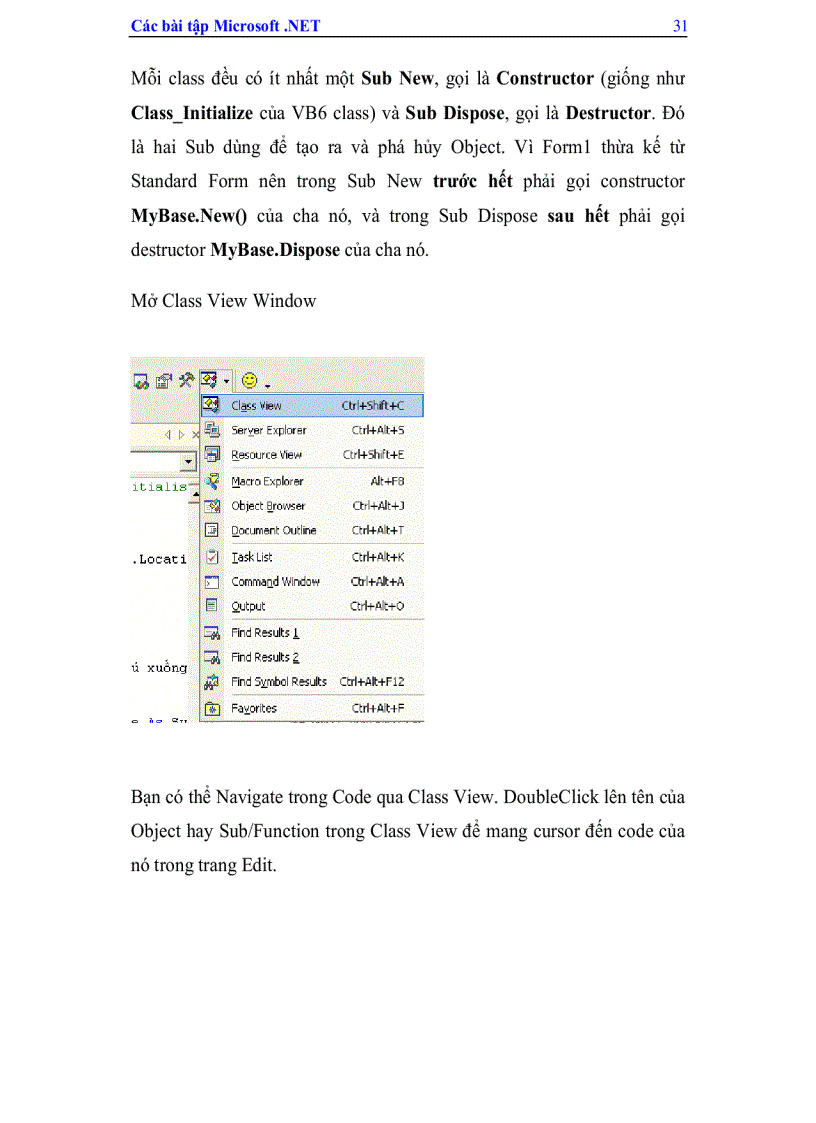 image for page Các bài tập Micosoft NET