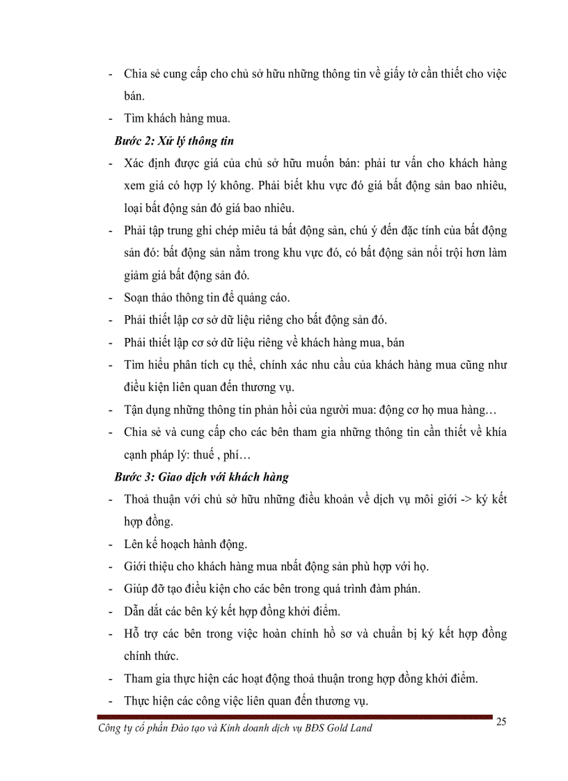 image for page Quy trình và kỹ năng môi giới bất động sản