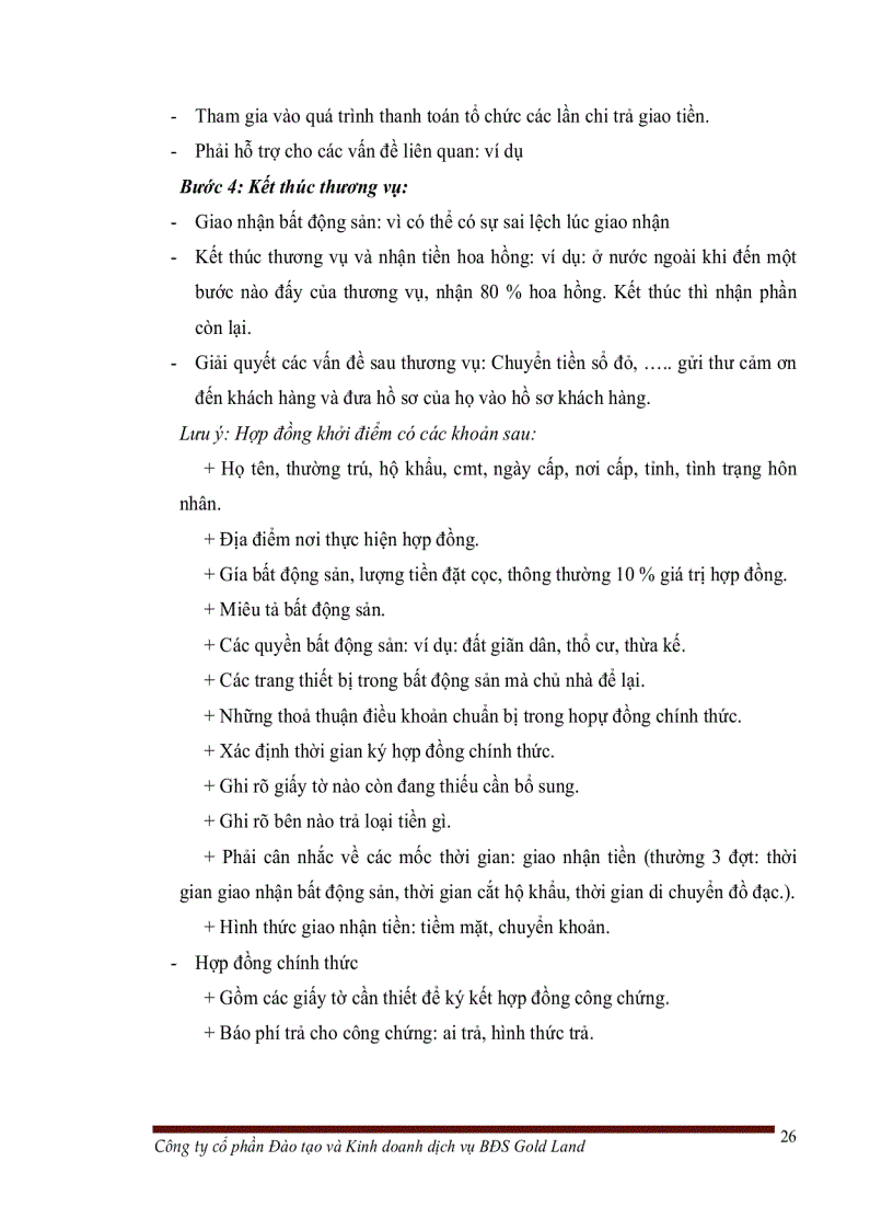 image for page Quy trình và kỹ năng môi giới bất động sản