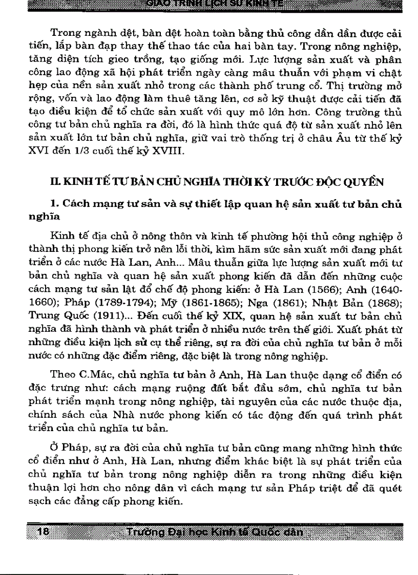 image for page SCAN Giáo trình Lịch sử kinh tế