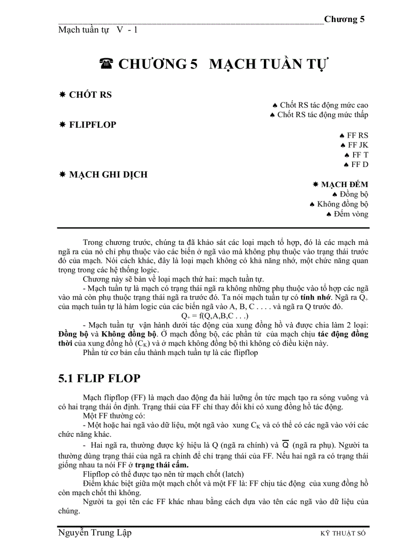 image for page Mạch tuần tự