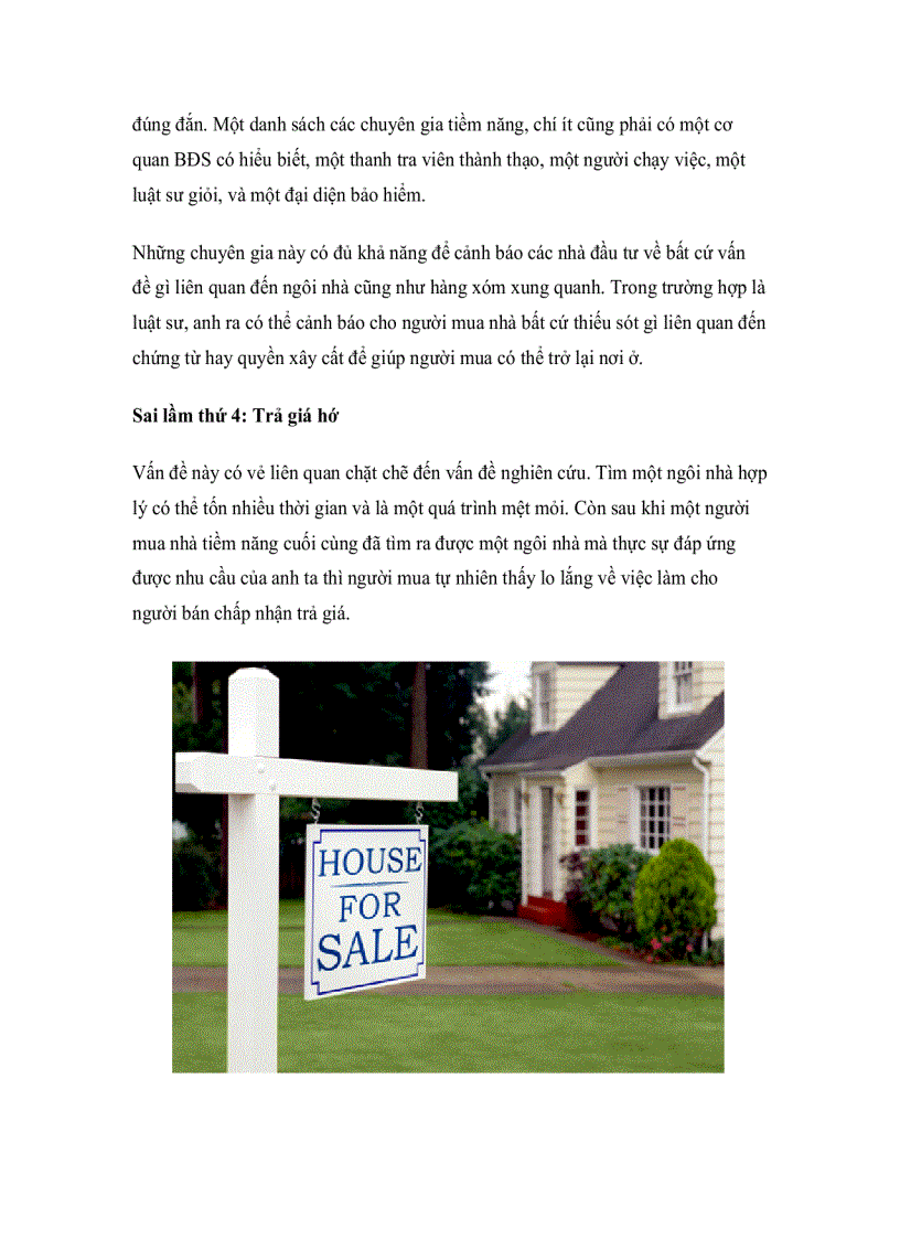 image for page Năm sai lầm các nhà đầu tư bất động sản nên tránh