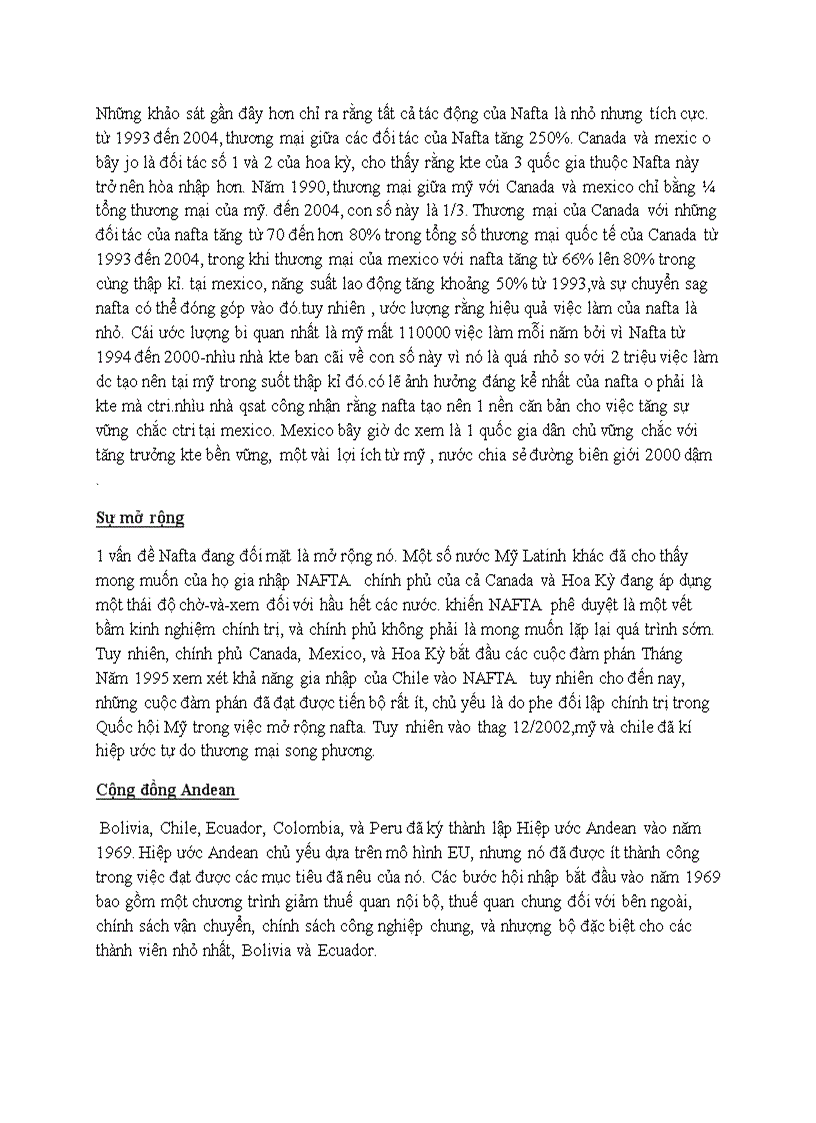 image for page Sự hội nhập kinh tế khu vực ở châu Mỹ 1