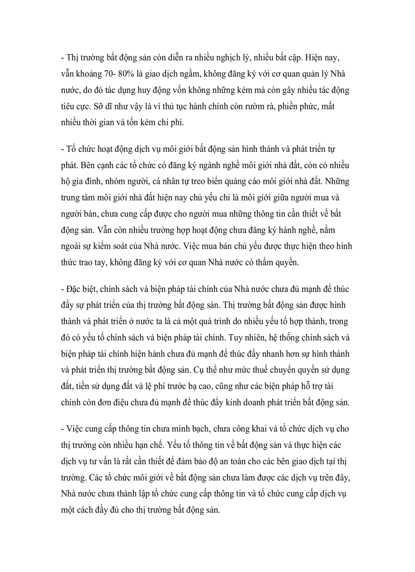 image for page Thực trạng huy động vốn từ thị trường bất động sản ở việt nam hiện nay