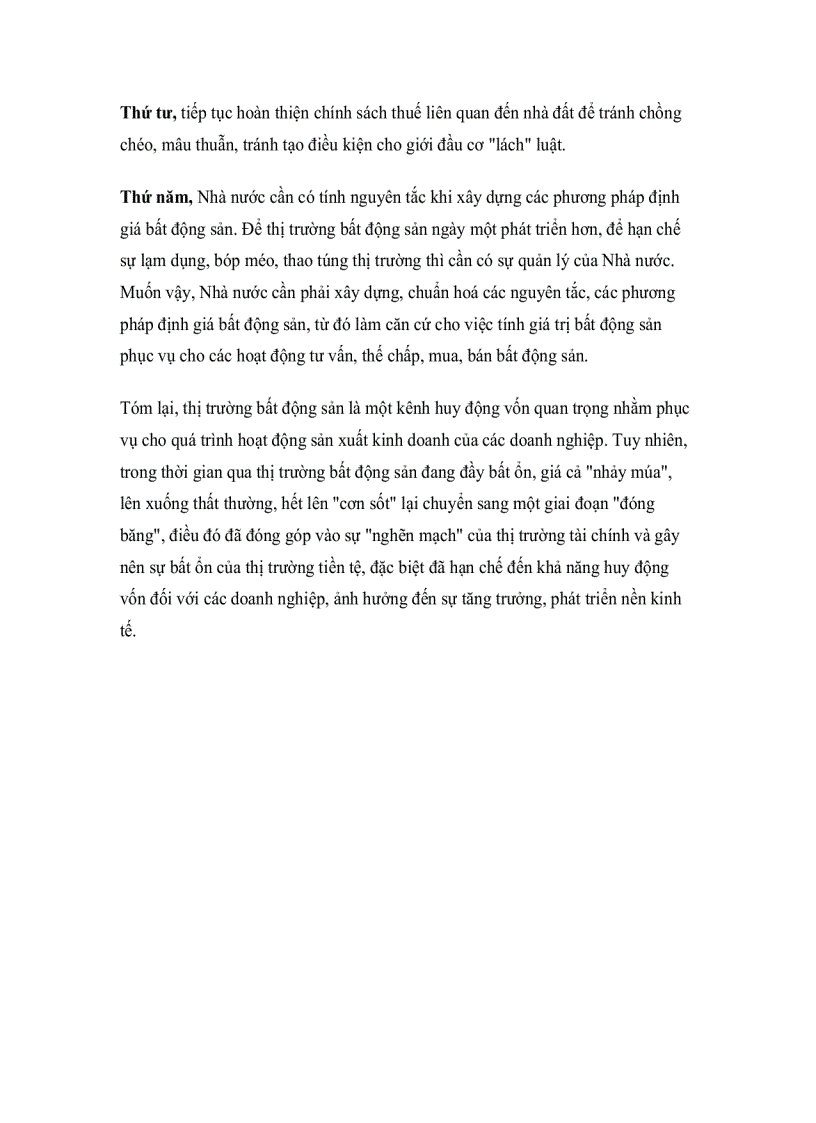 image for page Thực trạng huy động vốn từ thị trường bất động sản ở việt nam hiện nay