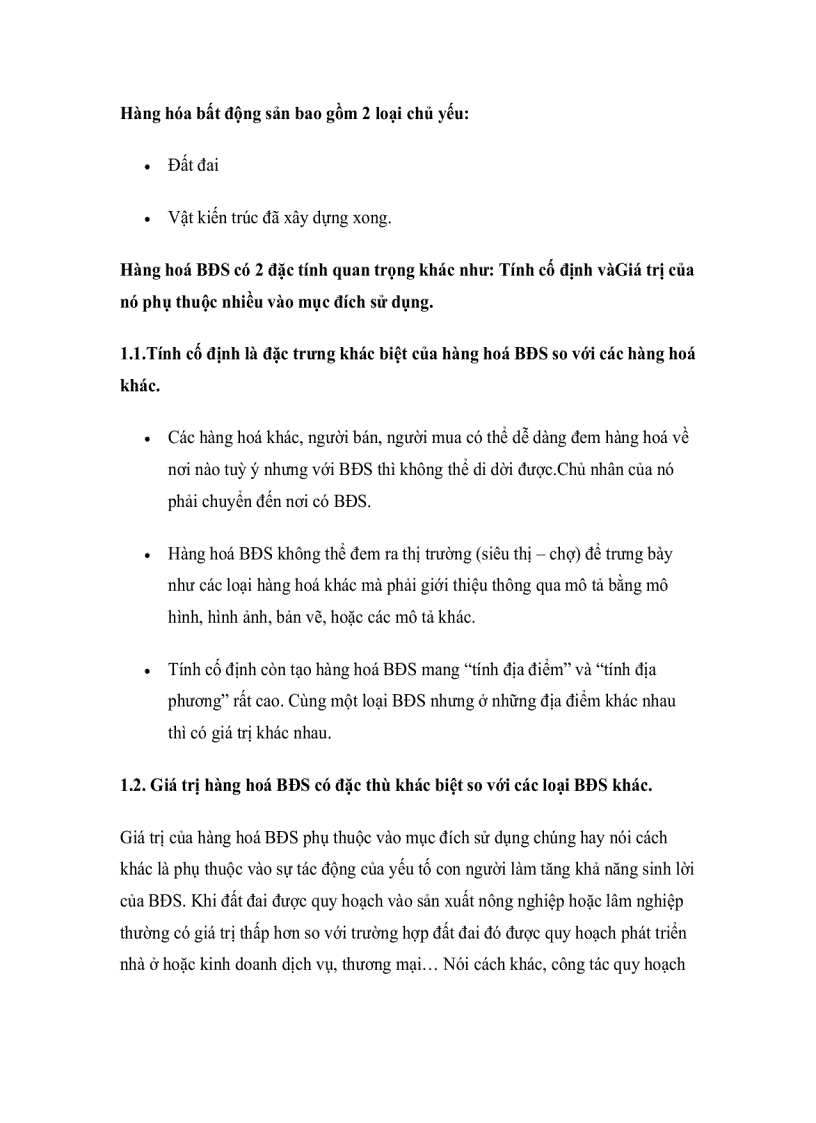 image for page Khái niệm đặc điểm phân loại bất động sản 1