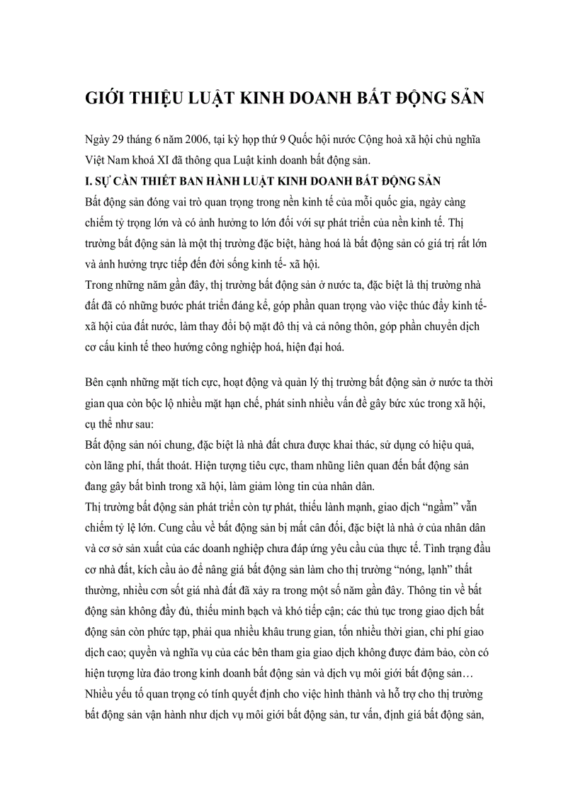 image for page Giới thiệu luật kinh doanh bất động sản 1