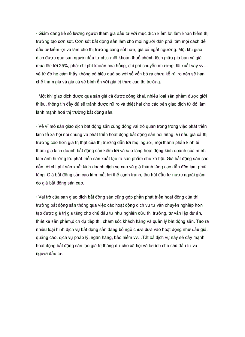 image for page Giới thiệu sàn giao dịch bất động sản và vai trò của sàn bất động sản trong nền kinh tế thị trường