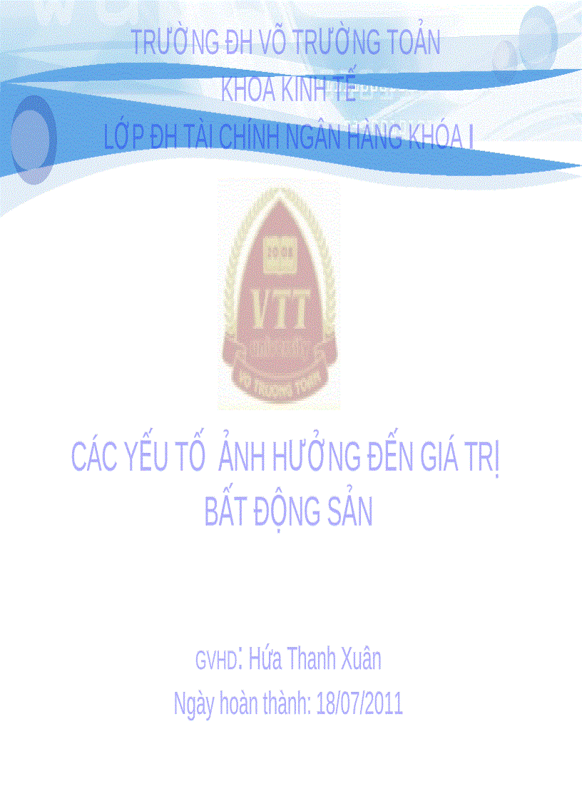 image for page Các yếu tố ảnh hưởng đến giá trị bất động sản