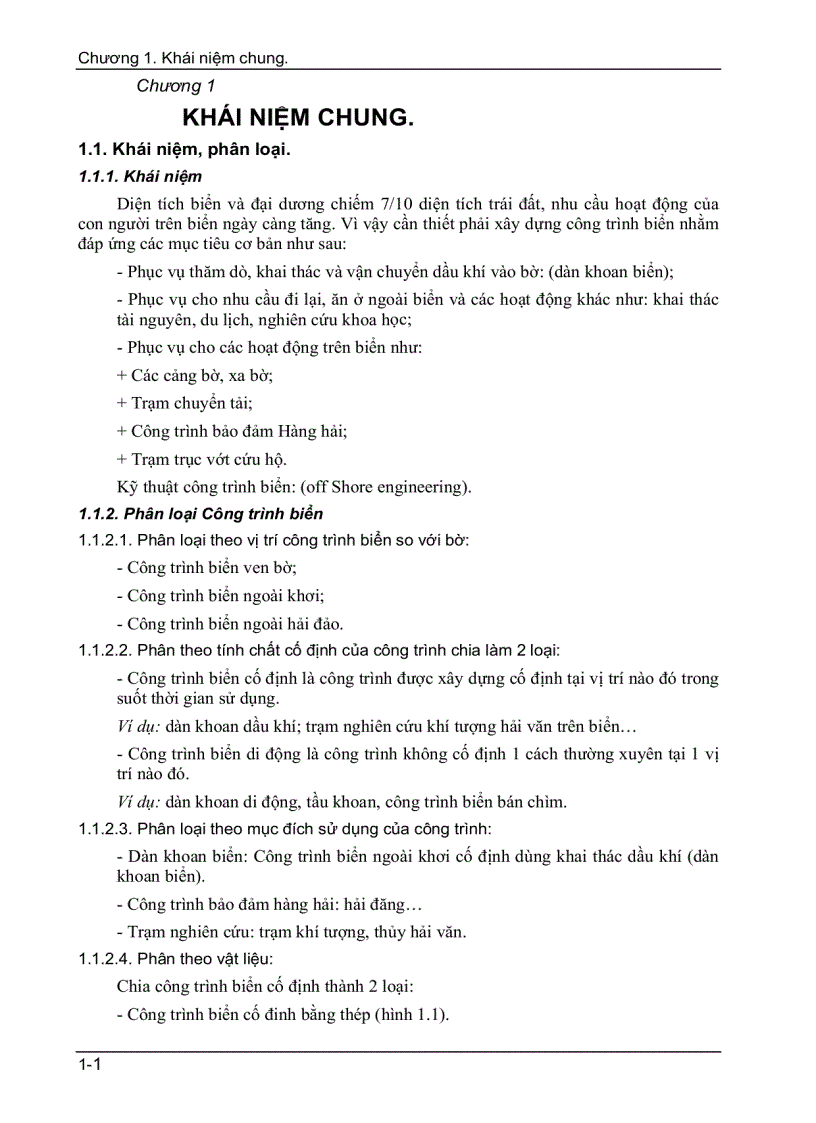 image for page Khái niệm chung công trình biển cố định