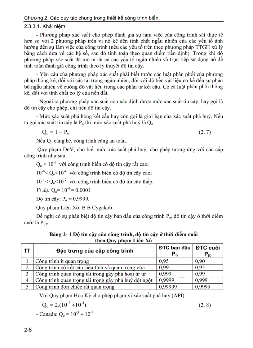 image for page Các quy tắc chung trong thiết kế công trình biển