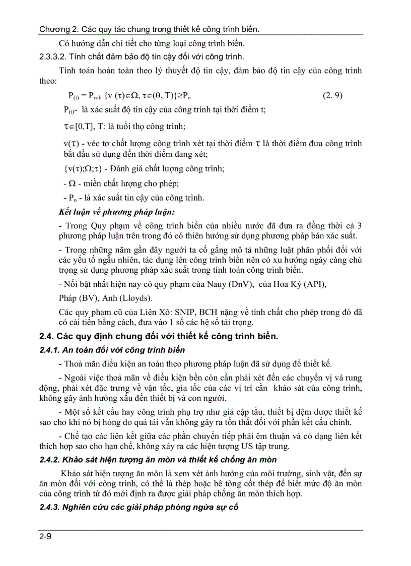 image for page Các quy tắc chung trong thiết kế công trình biển