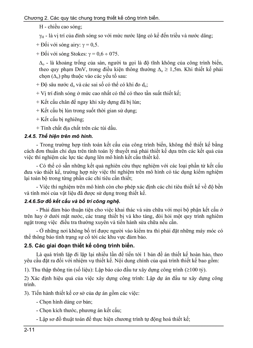 image for page Các quy tắc chung trong thiết kế công trình biển