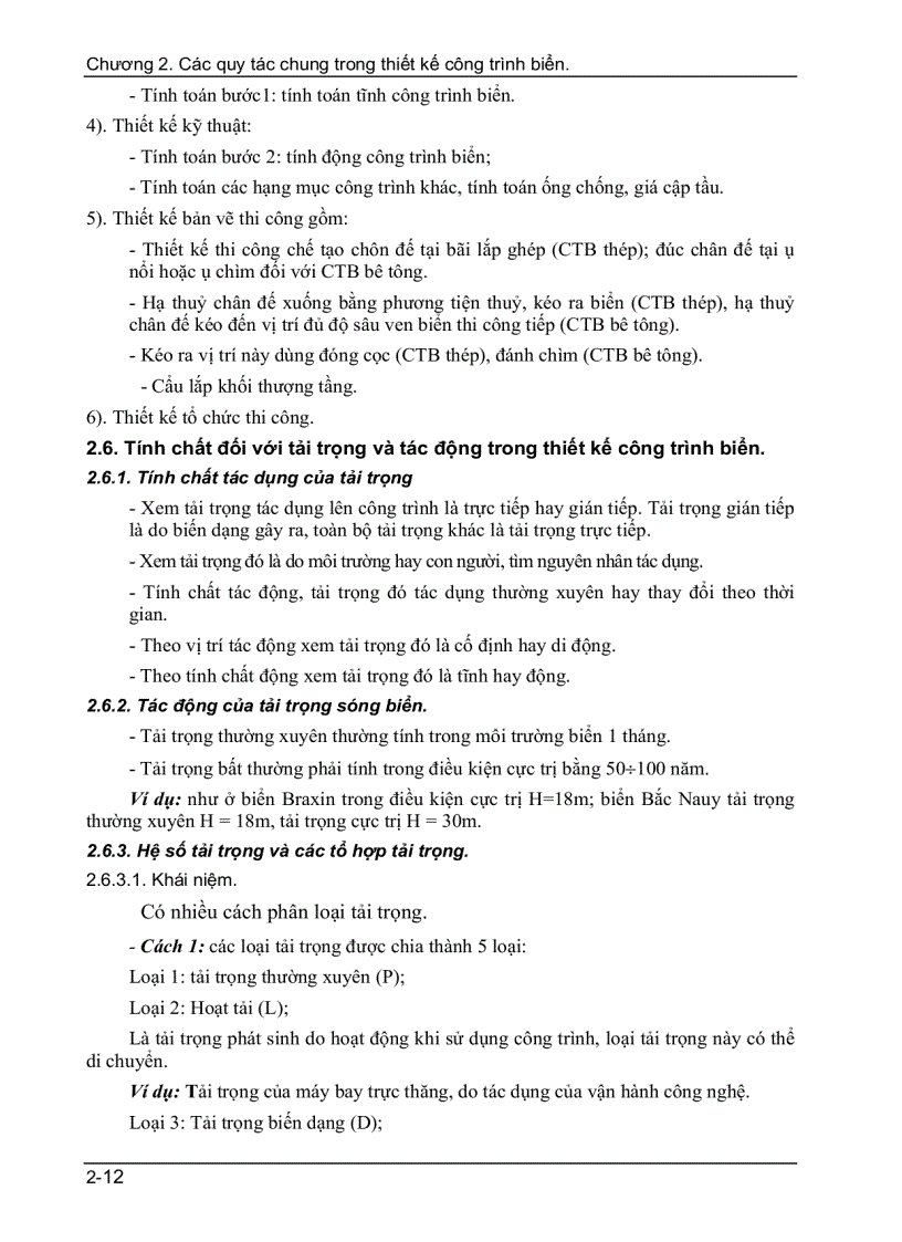 image for page Các quy tắc chung trong thiết kế công trình biển