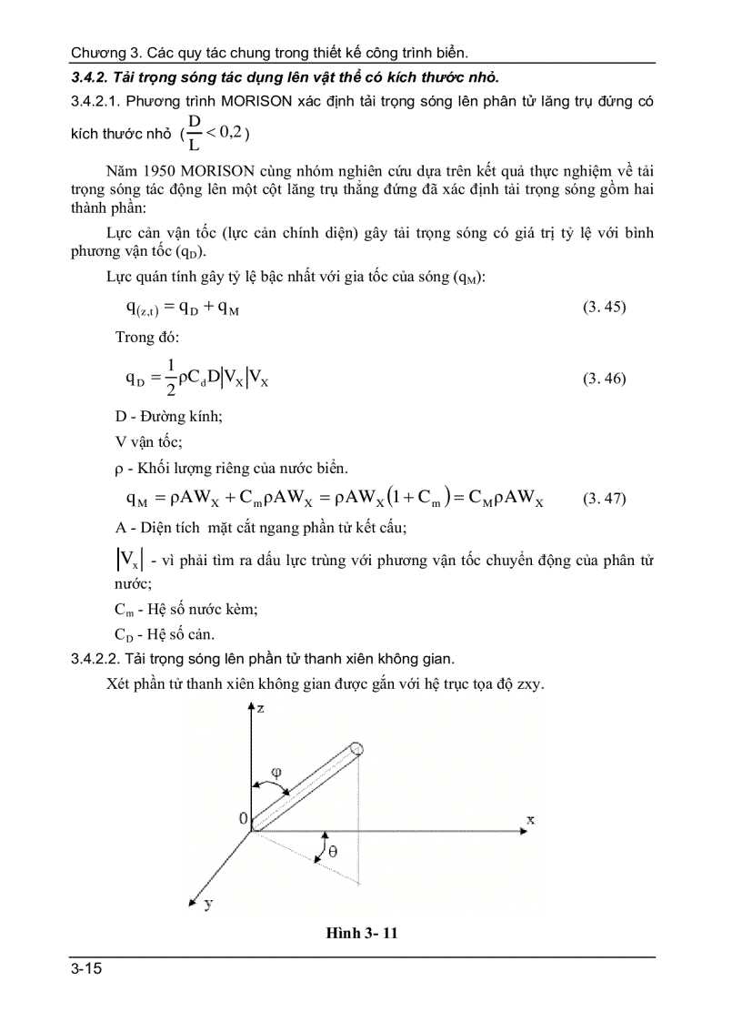 image for page Các tải trọng và tác động lên công trình biển