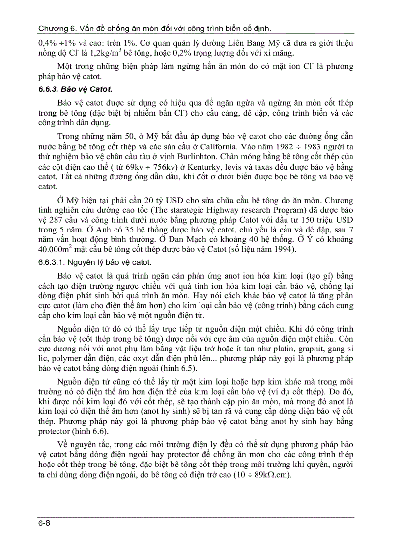 image for page Vấn đề chống ăn mòn đối với công trình biển cố định