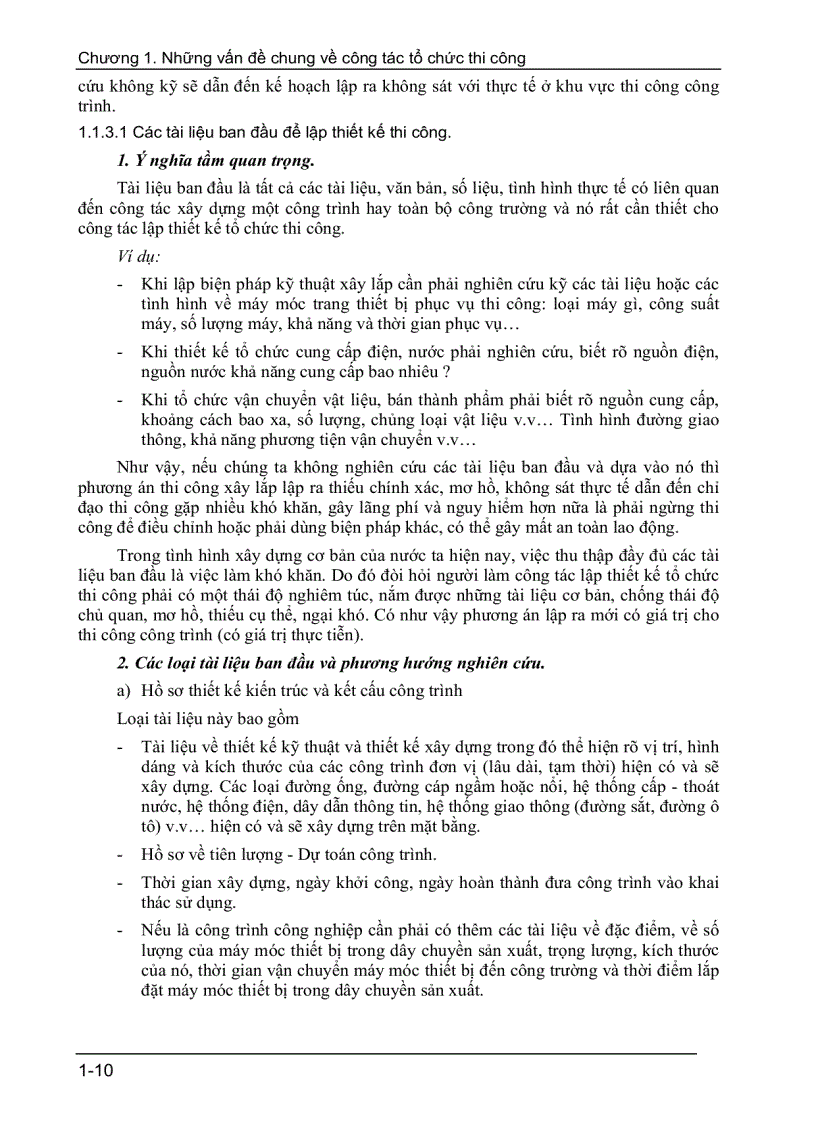 image for page Những vấn đề chung về công tác tổ chức thi công