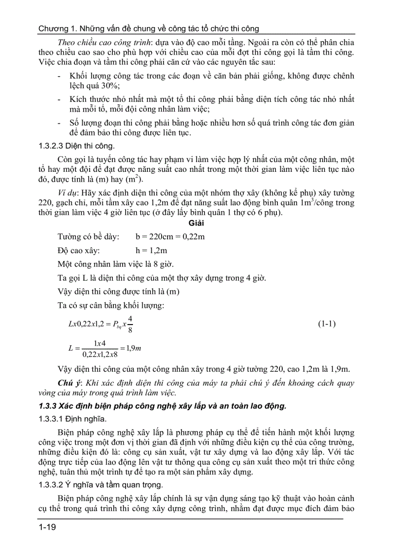 image for page Những vấn đề chung về công tác tổ chức thi công