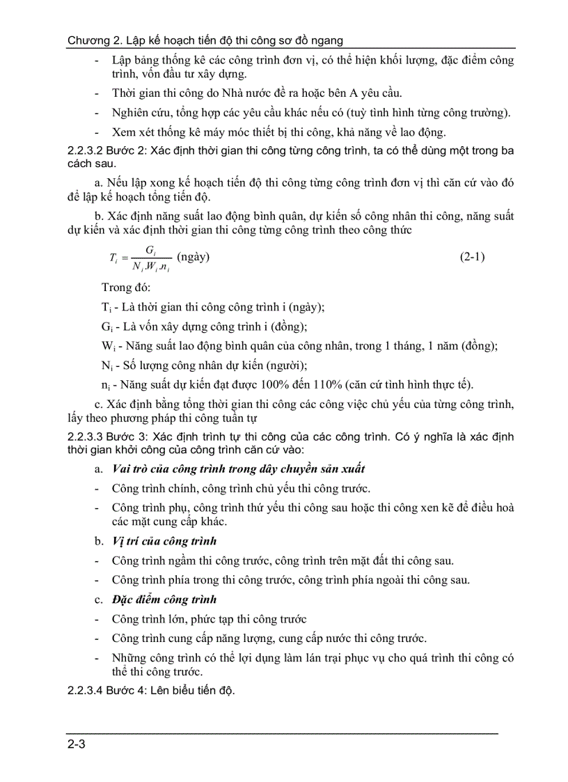 image for page Lập kế hoạch tiến độ thi công sơ đồ ngang