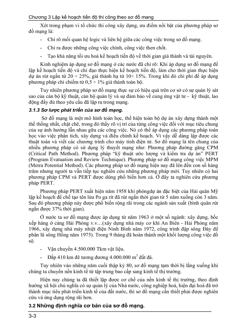 image for page Lập kế hoạch tiến độ thi công theo sơ đồ mạng