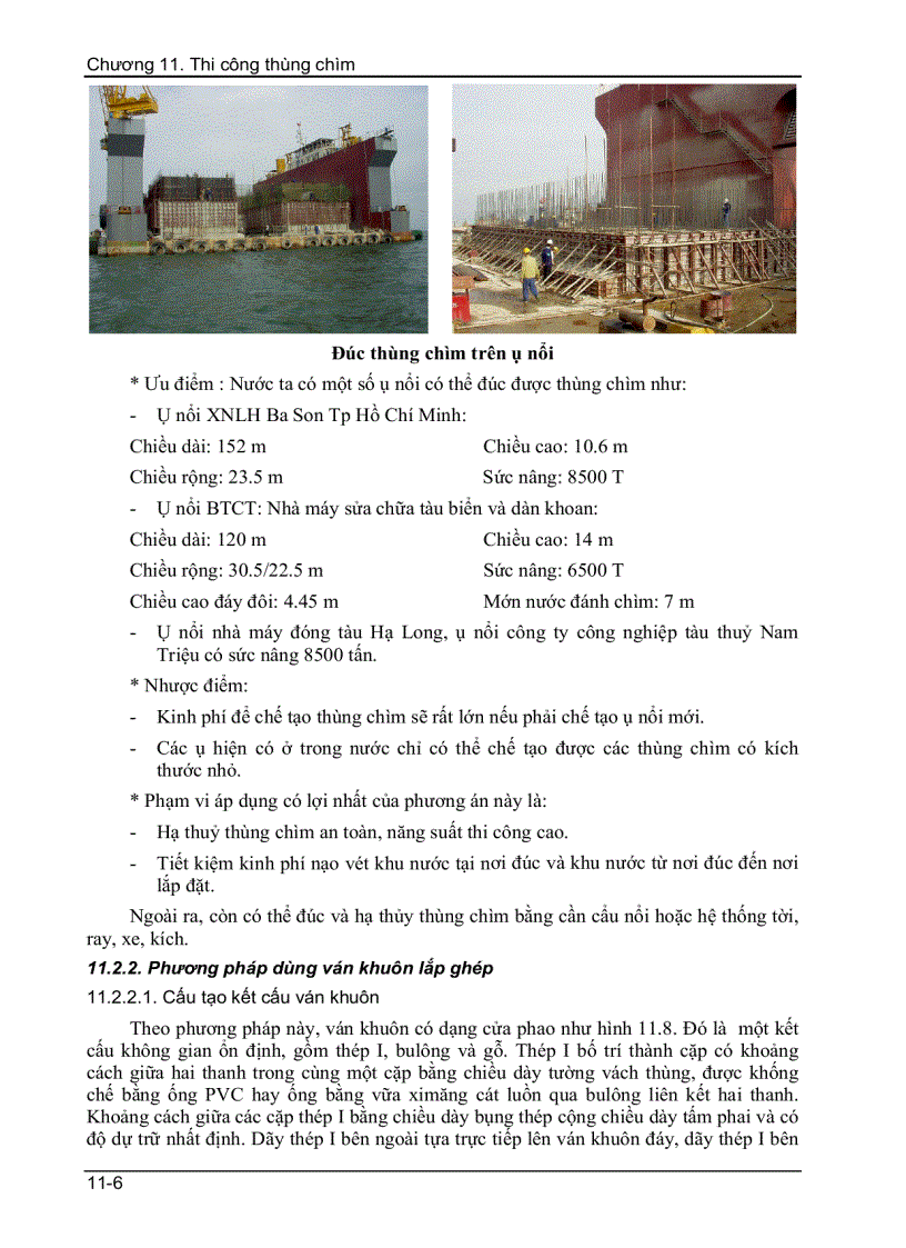 image for page Thi công thùng chìm