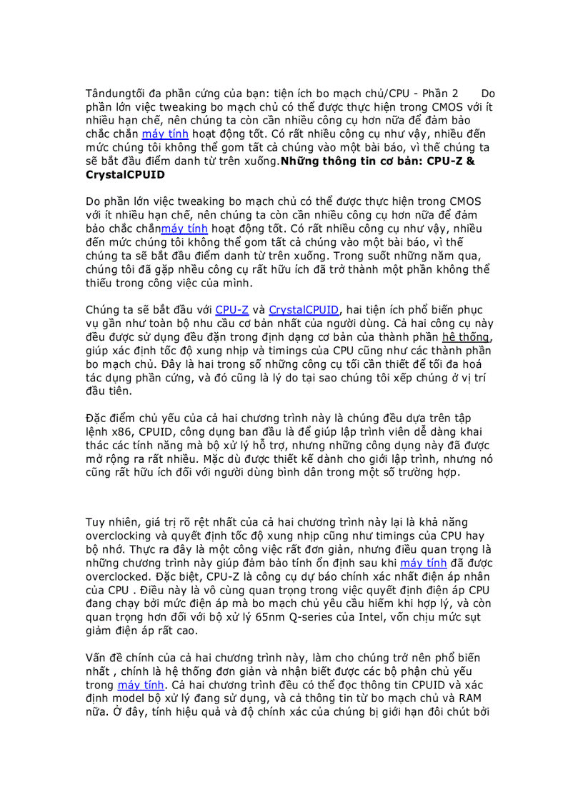 image for page Tận dụng tối đa phần cứng của bạn tiện ích bo mạch chủ CPU Phần 2