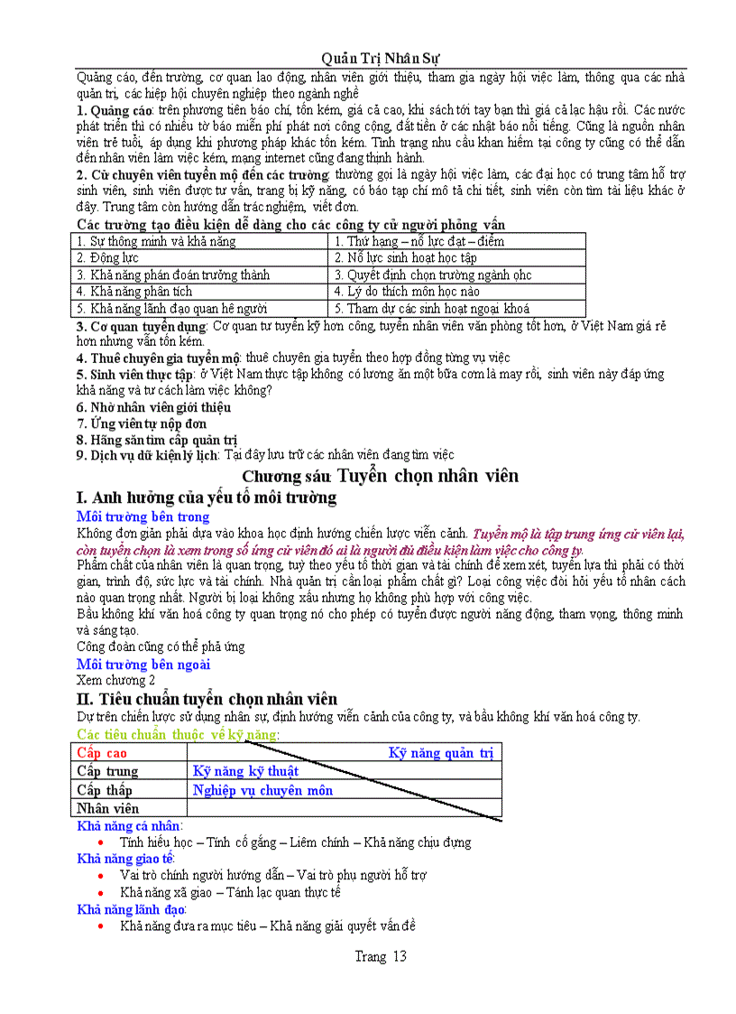 image for page Bài giảng về quản trị nhân sự