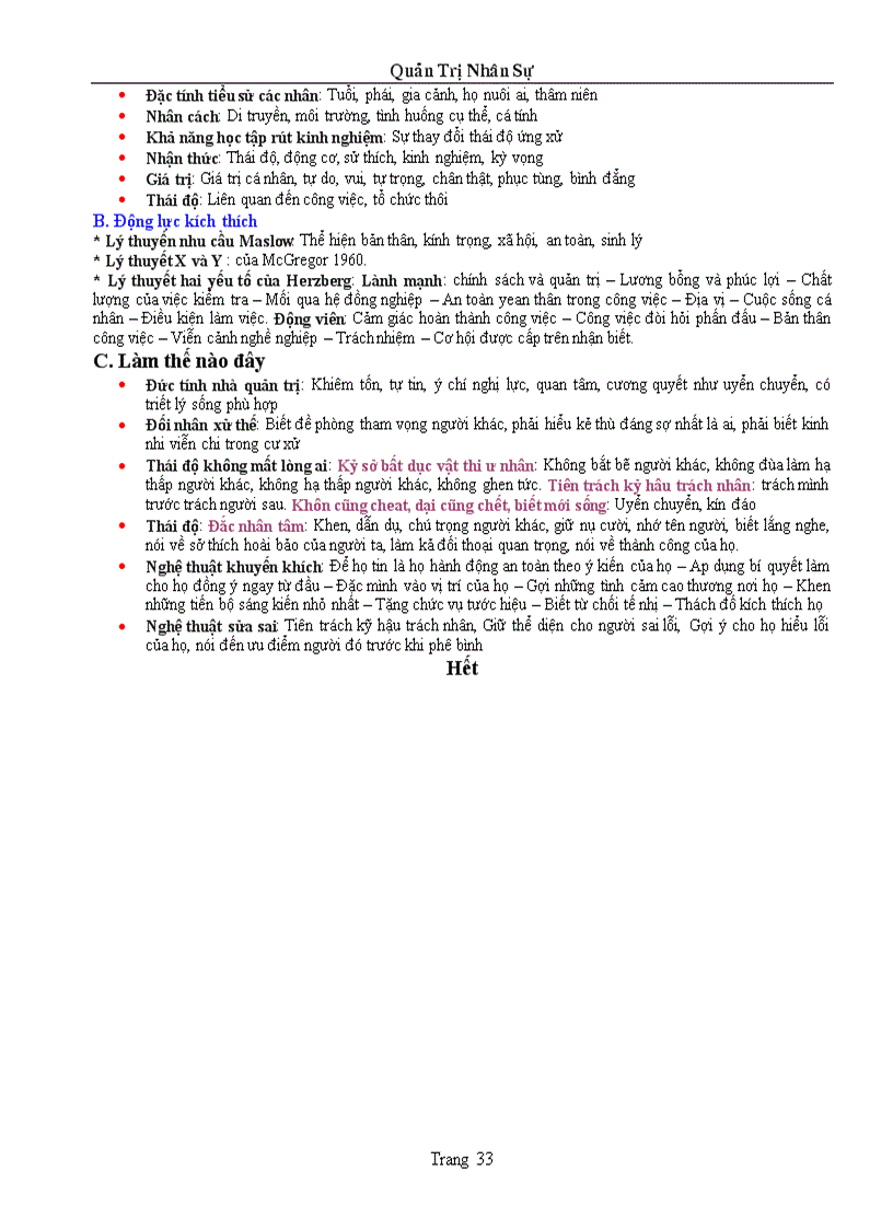 image for page Bài giảng về quản trị nhân sự