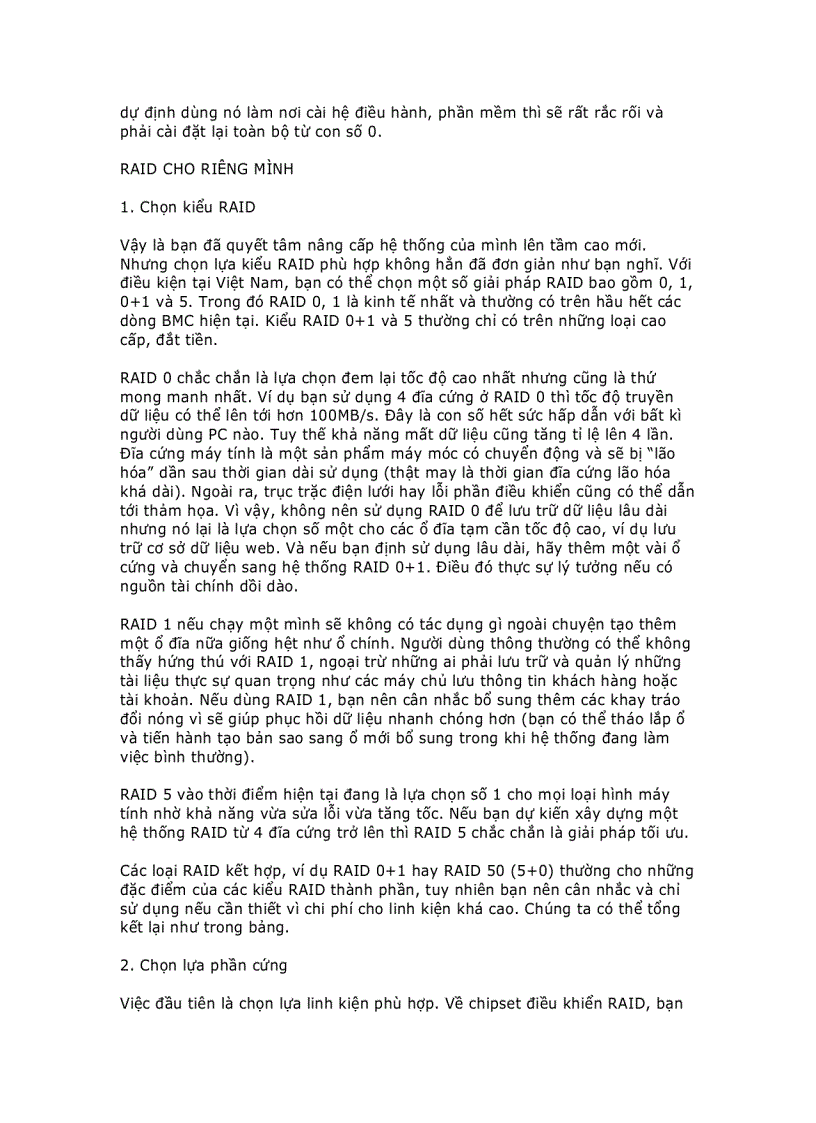 image for page Công nghệ Raid onboard của Mainboard