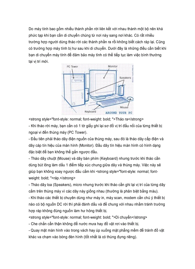 image for page Cần biết khi di chuyển máy tính