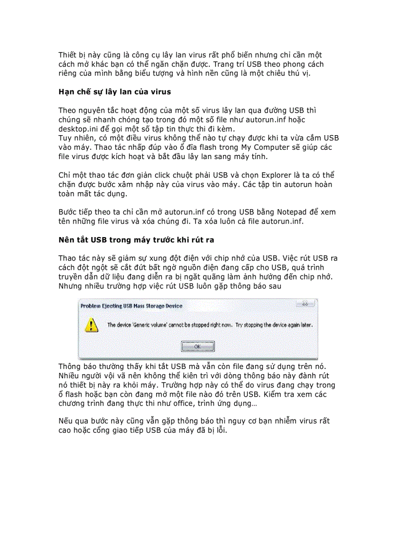 image for page Mẹo vặt sử dụng USB