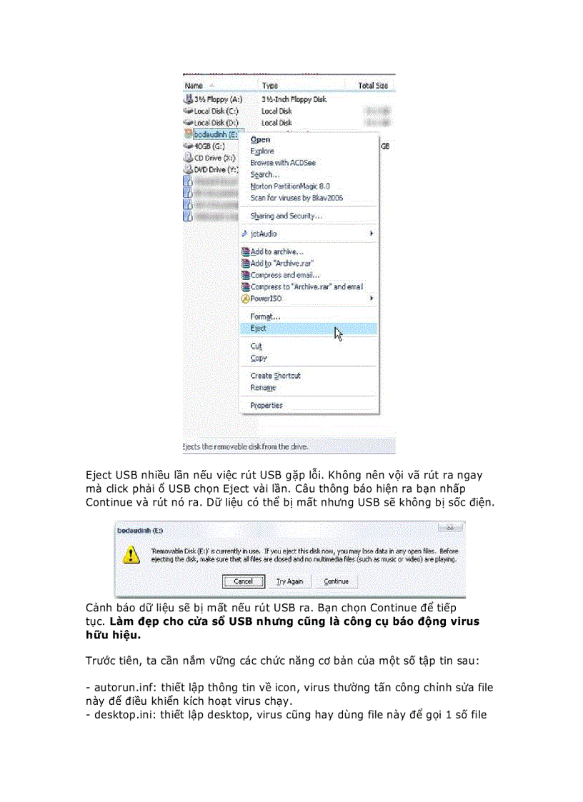 image for page Mẹo vặt sử dụng USB
