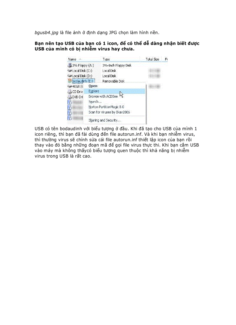 image for page Mẹo vặt sử dụng USB