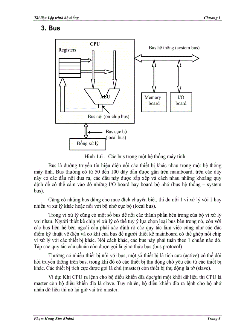 image for page Kiến trúc và hoạt động của hệ vi xử lý
