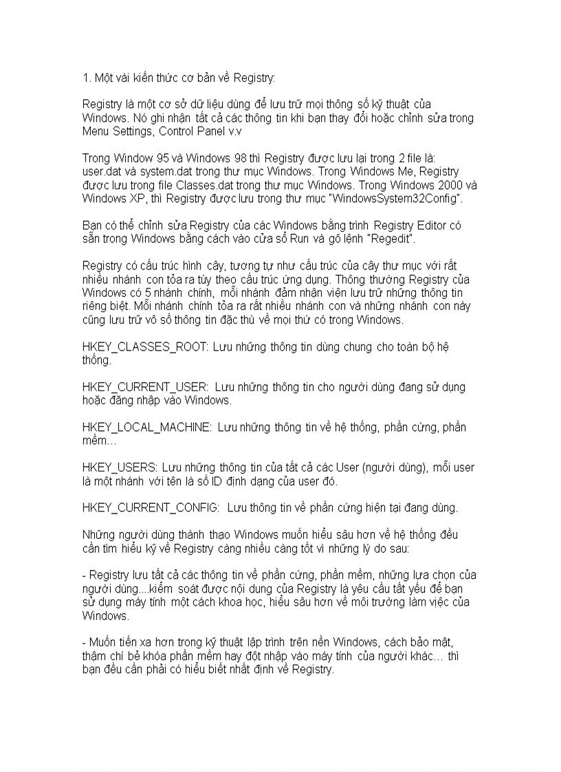 image for page Căn bản về registry