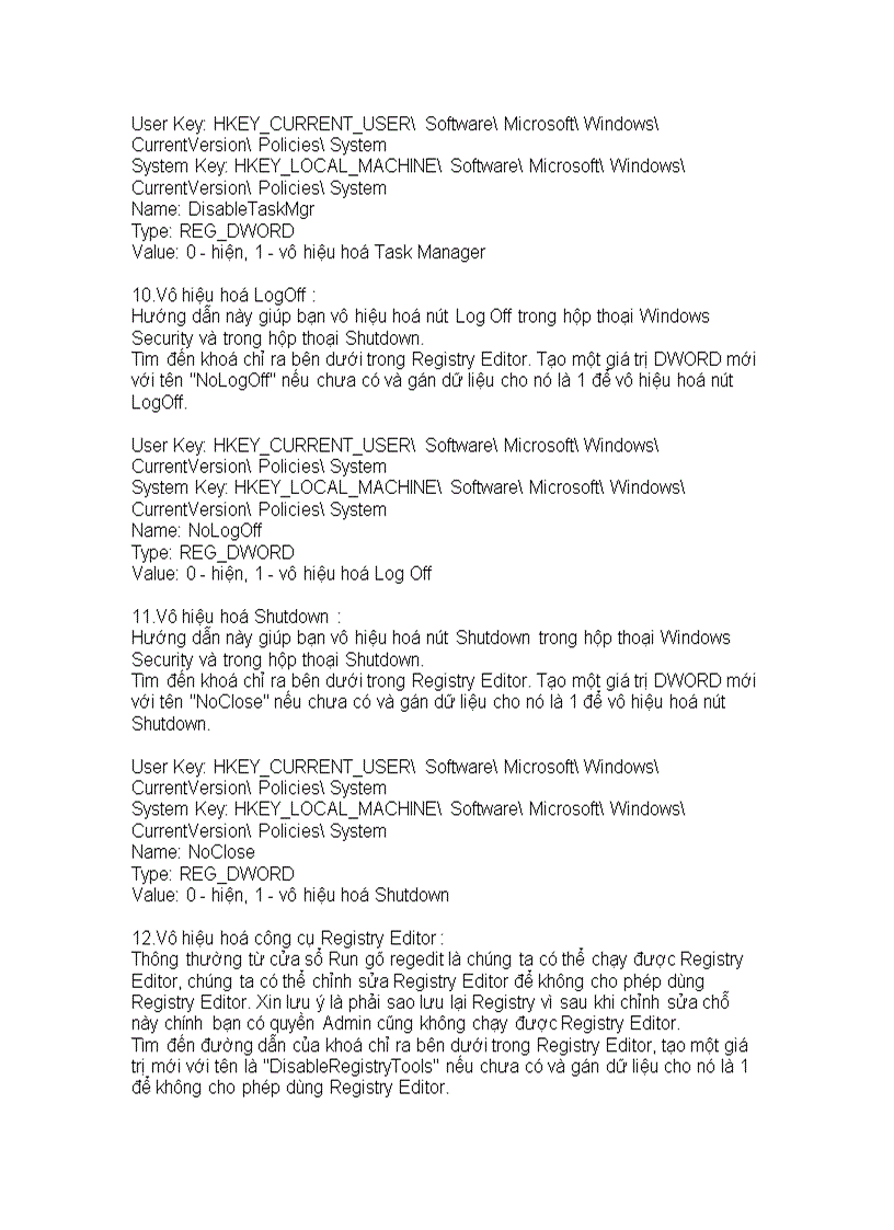 image for page Giáo trình registry