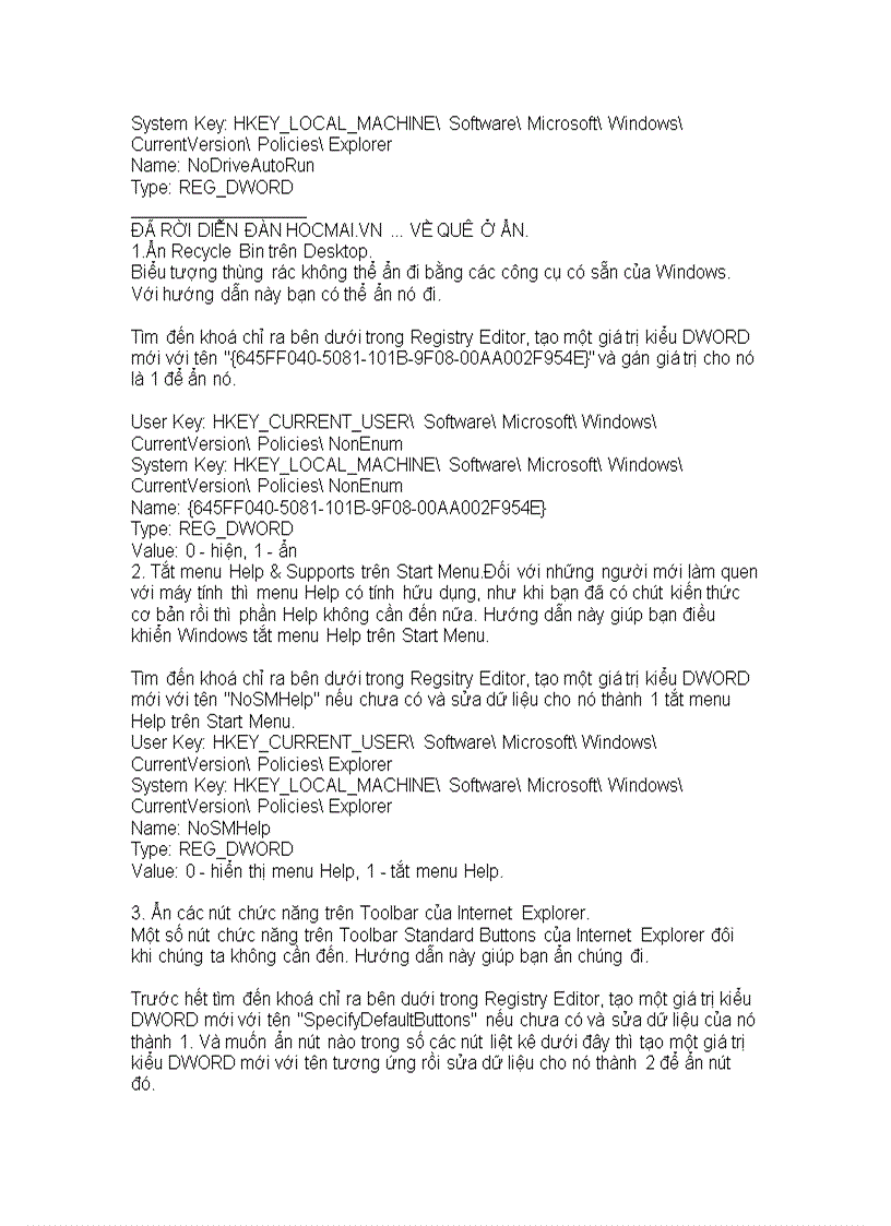 image for page Registry toàn tập