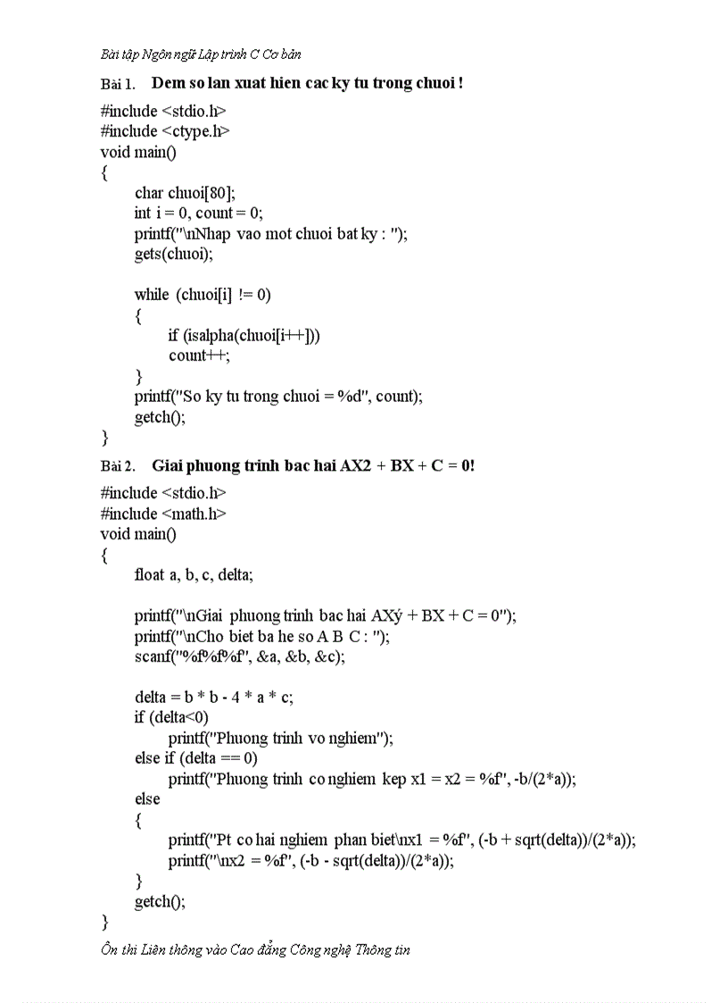 image for page Bài tập lập trình