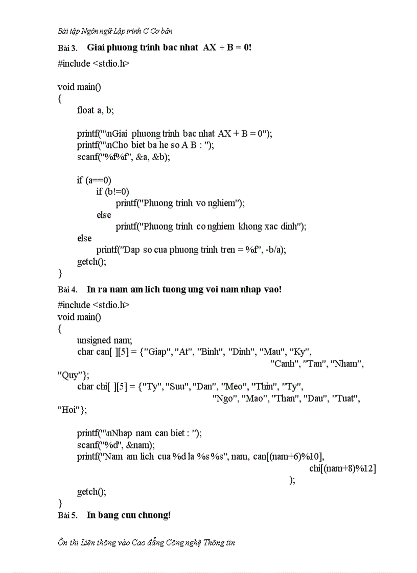 image for page Bài tập lập trình