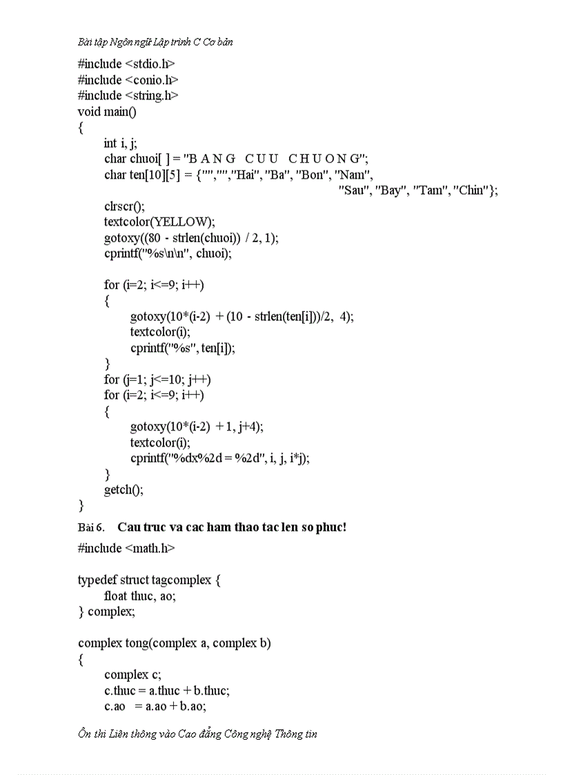image for page Bài tập lập trình