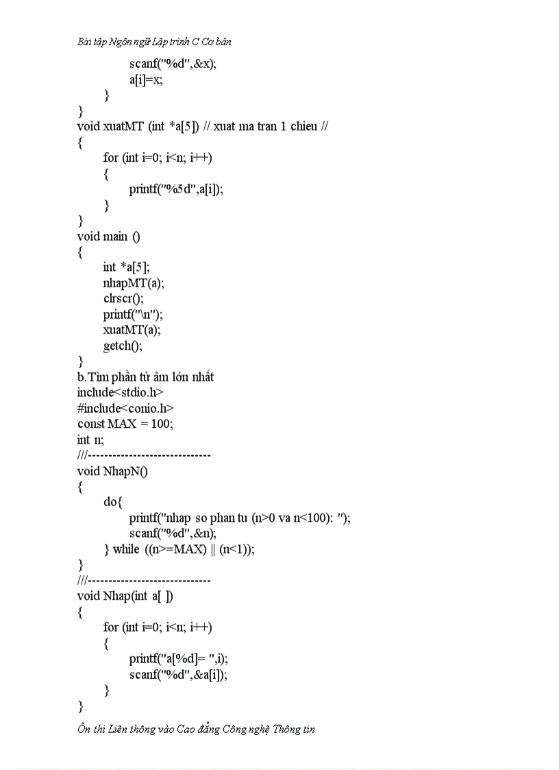 image for page Bài tập lập trình