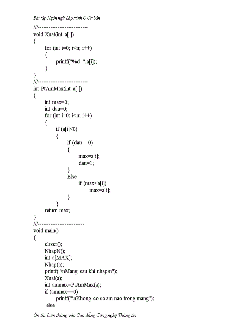 image for page Bài tập lập trình
