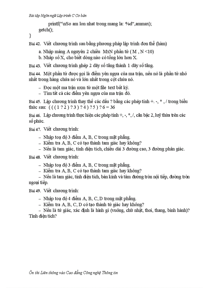 image for page Bài tập lập trình